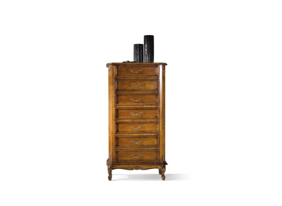 Gran cómoda clásica marrón, armario de almacenamiento, muebles de madera nuevos