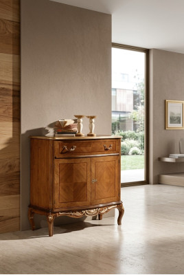 Marrón Clásico Cómoda Sala de estar Muebles de madera Decoración Aparador