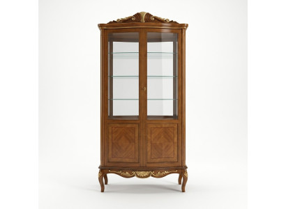 Vitrina de lujo Muebles extravagantes Armario Vitrinas de cristal Madera Armarios