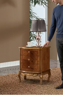 Clásico elegante mueble de madera con cajones de diseño para la sala de estar