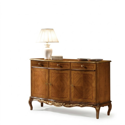 Clásico muebles de salón marrón, cómoda de alta calidad, aparadores.