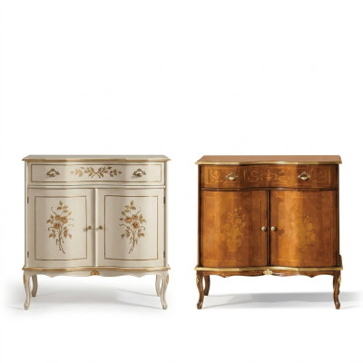 Lámpara de aparador de lujo marrón con cajón mueble de madera armario nuevo