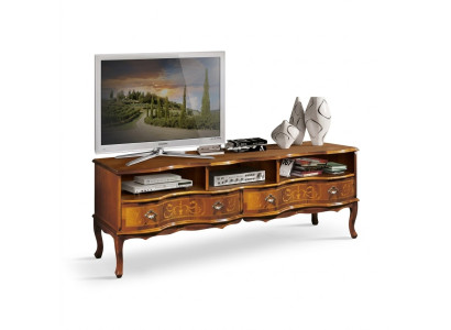 Clásico RTV lujo bajo mueble de televisión de madera de muebles de diseñador nuevo.
