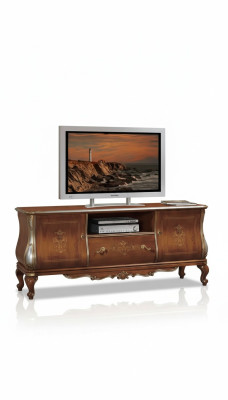 Marrón estante de televisión rtv Aparador Sala de estar Muebles de madera Soporte Cómoda