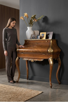 Diseño de lujo Marrón mesa consola de dormitorio Muebles tocador de madera
