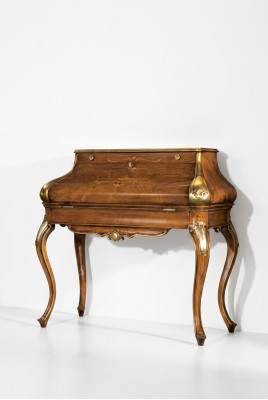 Diseño de lujo Marrón mesa consola de dormitorio Muebles tocador de madera