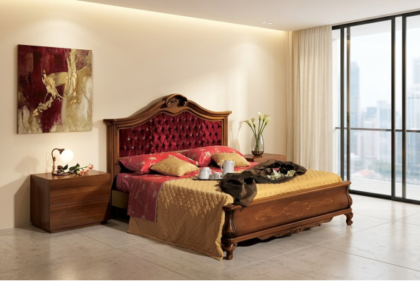 Camas Chesterfield cama acolchada Classic 180x200 Marco de cama doble