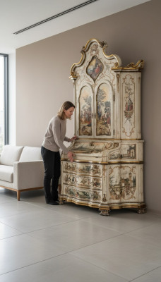 Muebles de madera de lujo, aparador clásico, armarios, cómoda, vitrina y aparador.