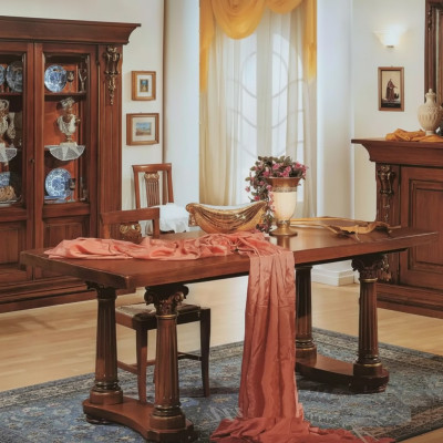 Mesa de comedor, muebles de diseño, mesa de comedor de lujo, estilo italiano, decoración.