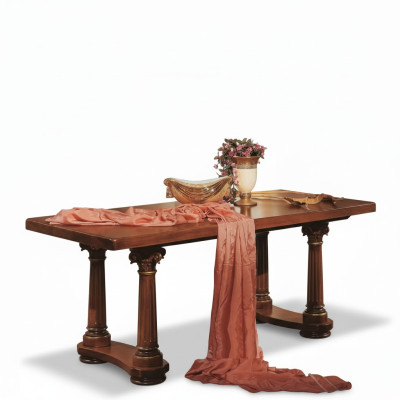 Mesa de comedor, muebles de diseño, mesa de comedor de lujo, estilo italiano, decoración.