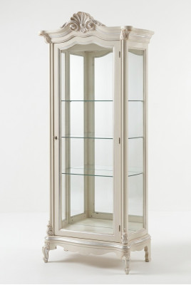 Vitrina de lujo Armario de madera Diseño de armarios blanco Muebles italianos Vitrinas