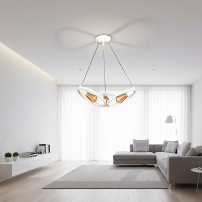 Lámpara de techo Lüster Candelabro Lámpara de techo Lámpara Moderna Blanca Nueva