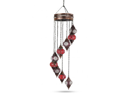 Lámpara colgante de techo lustre candelabro lámpara de techo lámpara de cristal 45x145 cm.