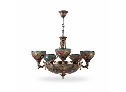 Lámpara de techo candelabro araña lámpara de techo vidrio lámpara luces
