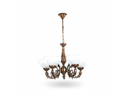 Lámpara de techo lámpara de araña antigua candelabro lámpara de techo vidrio oro