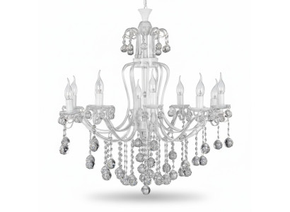 Lámpara de techo de lujo, candelabro, lámpara de techo de araña de cristal plateado.