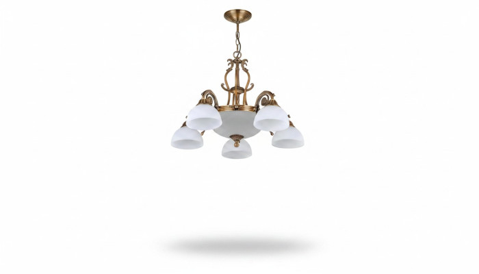 Lámparas, lámparas de techo, candelabros, lámparas de araña blancas de vidrio dorado.