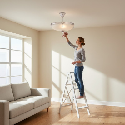 Lámpara de techo Lüster Moderna Lámpara de araña Lámpara de techo Blanco Vidrio Lámparas
