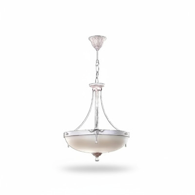 Lámpara de techo araña moderna de cristal beige