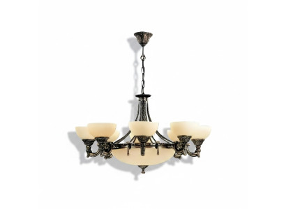 Candelabro Lámpara de techo Lámpara de araña Lámpara de techo de vidrio beige nueva