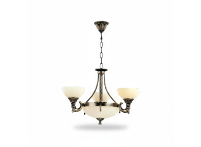 Lámpara de techo araña lustre lámpara de techo de cristal beige nueva