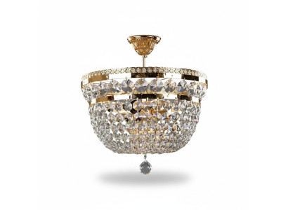 Lámpara de techo de lujo Lüster Lámpara de techo Lámpara colgante Oro Cristal Arte