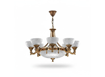 Lámpara de techo Lámpara de araña Lámpara de techo Lámpara Candelabro de cristal Dorado Gris