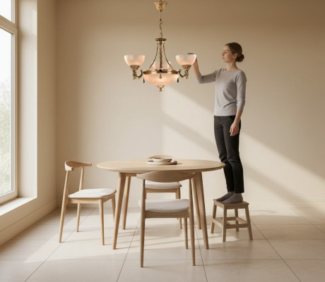 Lámpara de techo lámpara de araña Lámpara de techo Lámpara de araña Lámpara Candelabro de vidrio dorado Beige