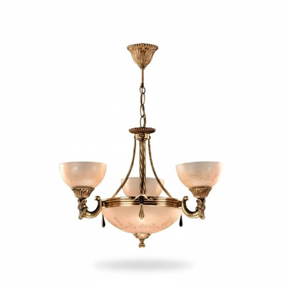 Lámpara de techo lámpara de araña Lámpara de techo Lámpara de araña Lámpara Candelabro de vidrio dorado Beige