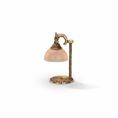 Lámpara de mesa, luminaria de mesa, lámpara, luces de arte, vidrio, dorado, lámparas, mesa.
