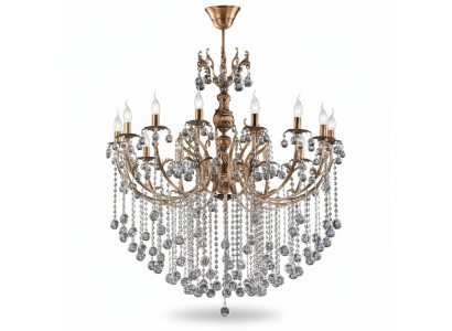 Lámpara de techo de lujo, candelabro, lámpara de techo, araña, lámpara de oro de cristal.