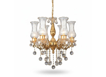 Lámpara de techo Candelabro Lámpara de araña Dorado Araña Lámpara de cristal