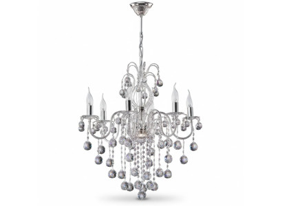 Lámpara de techo de plata candelabro araña lámpara de techo lustre lámpara de cristal