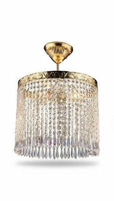 Lámpara de techo Candelabro Lámpara de araña Oro Lámpara de araña de cristal