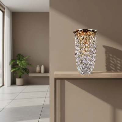 Lámpara Lámpara de techo Lámpara de araña Oro Lámpara de techo Lámpara de cristal Chandelier