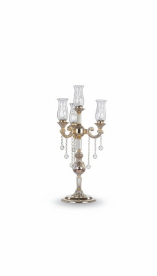 Portavelas Candelabro Sujeta velas Candelabro de mesa Candelabro Oro