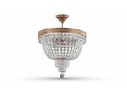 Lámpara de techo de lujo dorada, candelabro, lámpara de techo, lámpara de araña de cristal.