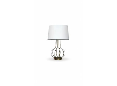 Lámpara de mesa, lámpara de mesa, lámpara, luces, lámparas de lujo, mesa, metal, blanco.