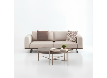 Moderno sofá de tres plazas de tela de lujo muebles textiles muebles de sala de estar.