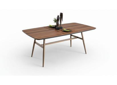 Mesa de comedor Mesa de comedor Mesa Rincón de comedor Madera Baun Diseño de comedor Mesas