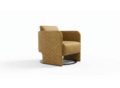 Sillón Orejero Sillón de cóctel Asiento Moderno Piel sintética Amarillo Diseño