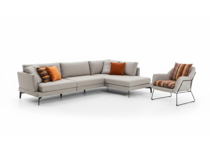 Conjunto de sofás en forma de L, sofá, sillón, gris, sofá, muebles modernos, juego de sofá esquinero, nuevo