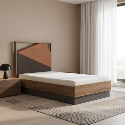 Cama infantil de 100 cm, estructura de cama para habitación infantil de madera, marco de cama gris.