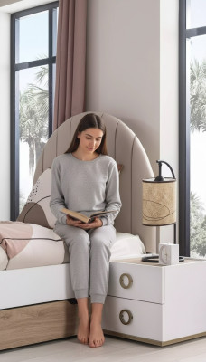 Mesita de noche mesita infantil dormitorio infantil madera blanco moderno