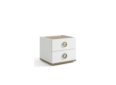 Mesita de noche mesita infantil dormitorio infantil madera blanco moderno