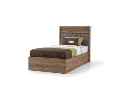 Cama con cajón de almacenamiento Estructura de cama Cama infantil Cama juvenil Marrón Madera Lujo