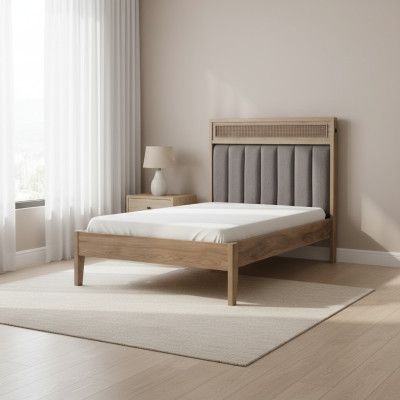 Camas Estructura de cama Muebles infantiles Cama Madera Marrón Cama juvenil Clásica