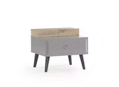 Diseño mesita de noche consola de noche mesita de noche infantil habitación infantil madera gris