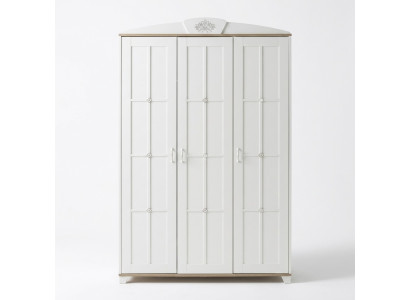 Diseño armario ropero armario armario de madera muebles de madera lujo blanco 3 puertas