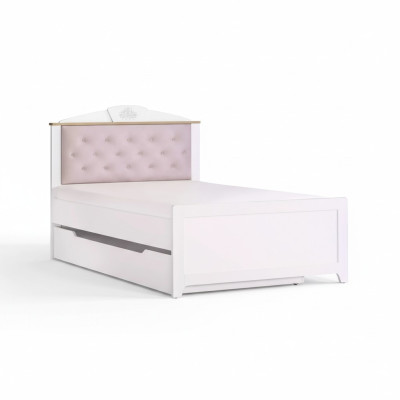 Cama funcional Chesterfield extensible cama infantil cama 120 madera rosa